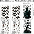 thumbnail image 7 of Halloween Decorations Halloween Window Clings Decals for Window Glass Decorations Halloween Glass Decals for Party Decorations Bat Spider Haunted Hous Spooky Door Stickers, 7 of 7