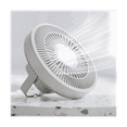 Air Cooler Fan with LED Lamp Remote Control Rechargeable USB Power Bank