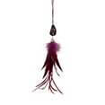 thumbnail image 2 of Northlight 9" Plum Red Feather and Gemstone Pendant Christmas Ornament, 2 of 5