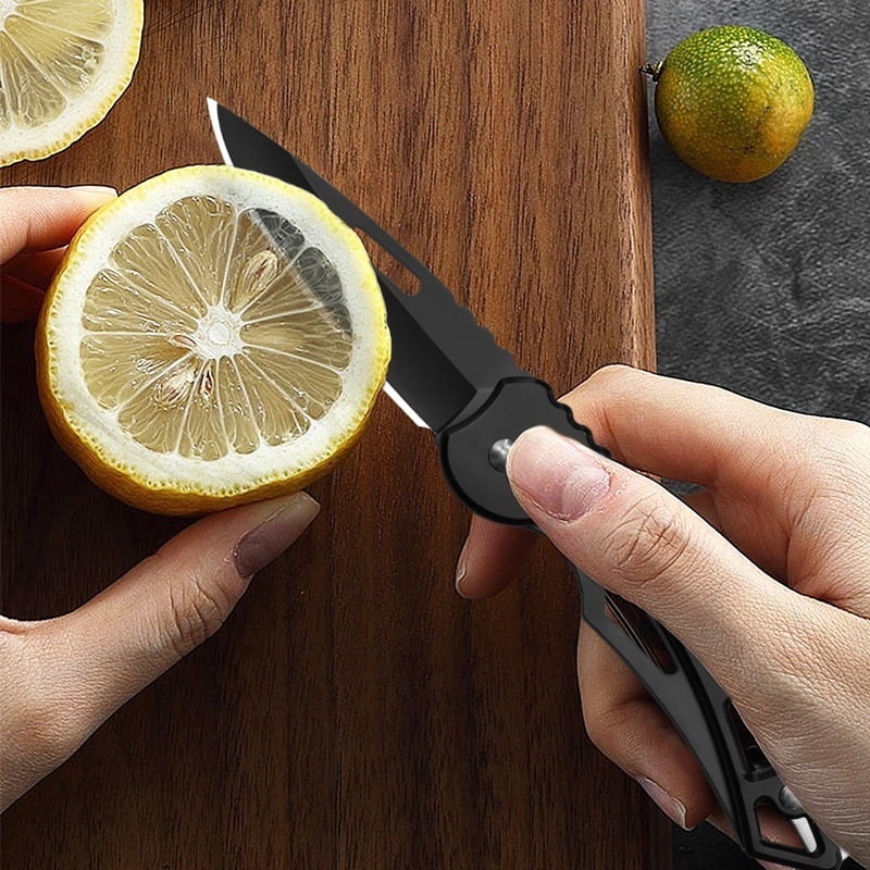 30PCS Black Multi-function Fruit Cutting Knife Boning Butcher Knife Stainless Steel Pocket Folding Knife Camping Knife Small Knife For Outdoor BBQ Meat Cleaver Utility Knife