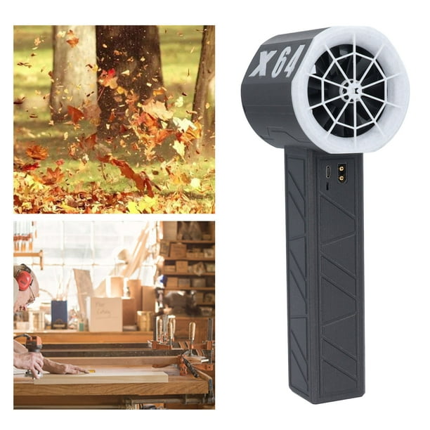 Soplador Seco De Chorro Recargable De 8000 MAh Soplador De Turbina De Fuerza Con Conductos De 64 Mm Empuje De 1400 G Control De Velocidad Continuo Secador De Pelo Industrial