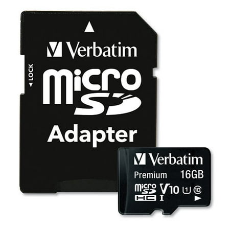 Image of 16gb Premium Microsdhc Memory Card With Adapter Uhs-I V10 U1 Class 10 Up To 80mb/s Read Speed | Bundle of 10 Each