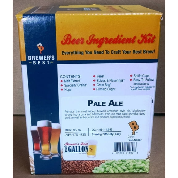Brewer's Best One Gallon Home Brew Beer Ingredient Kit (Pale Ale)