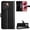 Black, variant on Wallet Case for vivo V70 5G with Card Holder, PU Leather Flip Phone Case with Kickstand Magnetic Closure Wrist Strap Brown