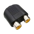thumbnail image 1 of Tholdsy Adaptador de Audio de 3,5 MM, adaptadores estéreo 2RCA portátiles redondos, instalación de equipos eléctricos de tamaño pequeño y Electrónica, 1 of 6