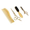thumbnail image 2 of Juego de tijeras para cortar el cabello Juego de tijeras de peluquería de acero inoxidable Kit de tijeras para cortar el cabello para principiantes Profesionales, 2 of 10