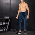 thumbnail image 2 of Hombres Pantalones de compresión Deportes Capa base Entrenamiento Medias activas Leggings Yoga, 2 of 8