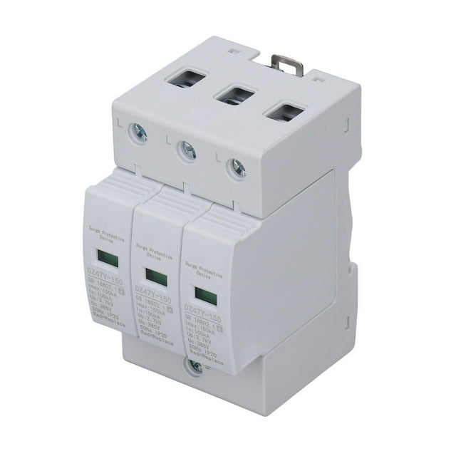 House Surge Protective Device, Insulated Terminal Block Fireproof House Surge Protector PC Shell 385V For Factory 3P,4P
