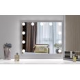 thumbnail image 2 of ANYHI Vanity Mirror with Light, Hollywood Makeup Mirror with Light, Hollywood Vanity Mirror for Makeup Desk, 3 Color Modes & Smart Touch Control, Tabletop/Wall Mirror for Bedroom(48.5x41CM,Silver), 2 of 8