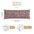 thumbnail image 2 of Body Pillow Cover - Soft Body Pillow Pillowcase, Daisies Flowers Butterfly Breathable Long Body Pillow Case Cover with Invisible Zipper 20x60in, 2 of 5