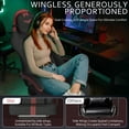 thumbnail image 4 of SOONTRANS Fabric Gaming Chair with Pocket Spring Cushion, 20" Wide Game Gamer Chairs Seat, Ergonomic Computer Chair with Adjustable Headrest, Lumbar Pillow, Footrest Reclining for Adults, Black/Red, 4 of 9