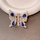 thumbnail image 4 of Horquilla de mariposa para mamá o hija, pinzas retro con diamantes, el mejor regalo (azul), 4 of 5