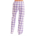 thumbnail image 5 of HKYNLAG Pajama Pants for Women Plaid Soft Lightweight Wide Leg Pj Pants Casual Comfy Loungewear Christmas Sleep Bottoms Light Purple 2XL, 5 of 5