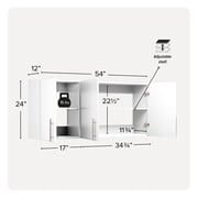 Prepac Elite 54 Wall Cabinet, White