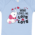 thumbnail image 4 of Inktastic Mimi Loves Me Lots and Lots- Cute Elephant Boys or Girls Baby Bodysuit, 4 of 5