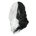 thumbnail image 1 of Peluca rizada sintética suave hasta los hombros peluca ondulada resistente al calor blanco y negro 15 pulgadas elegante elegante para fiesta de Halloween para dama ANGGREK Otros, 1 of 7