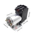 thumbnail image 3 of Eigraketly Bomba de vacío de 12V 65-120kpa, bombas de succión de aire de presión negativa de bajo ruido, equipo profesional, modificación Herramientas eléctricas, 3 of 6