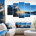 thumbnail image 1 of Payrenees Mountains Landscape - Modern Seascape Canvas Artwork, 1 of 3