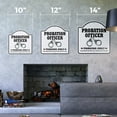 thumbnail image 2 of I'm The Probation Officer 14" X 14" Sign | Indoor/Outdoor Plastic | SignMission Designer Mother Parole Prison Ex-Con Novelty Gift Funny Joke Gag Road Garage, 2 of 4
