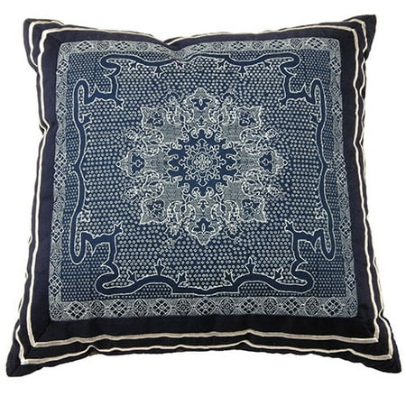 Boardwalk Bandana Decorative Pillow, Navy