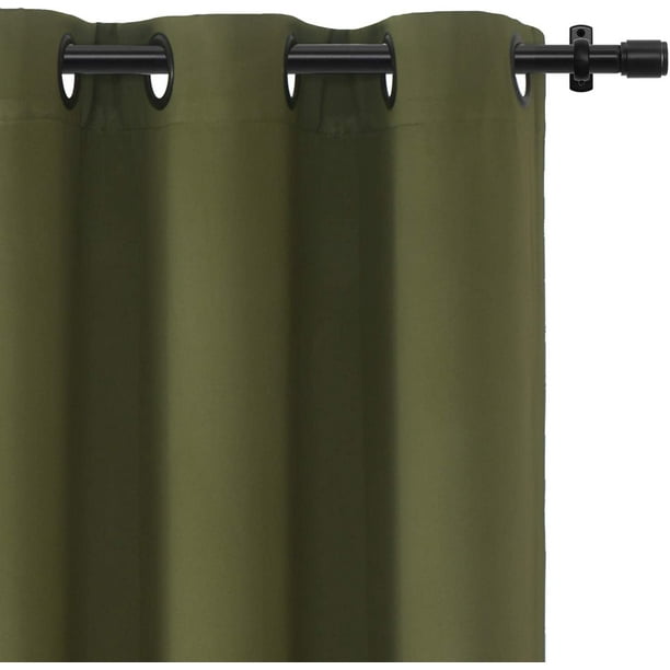 Rose Home Fashion Rhf Funtion Curtain Blackout Curtains 96 Inch Bedroom Curtains Blackout Curtain Panels 96 Curtains Vertical Blinds Grommet Curtains Olive 52 By 96 Inches Walmart Com Walmart Com