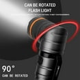 thumbnail image 2 of CNKOO 90° Foldable Tactical Flashlight IPX5 Waterproof Magnetic Torch USB Charging Handheld Emergency Lamp Bright XPG White/Red/Green Indicator Light 9 Modes, 2 of 10
