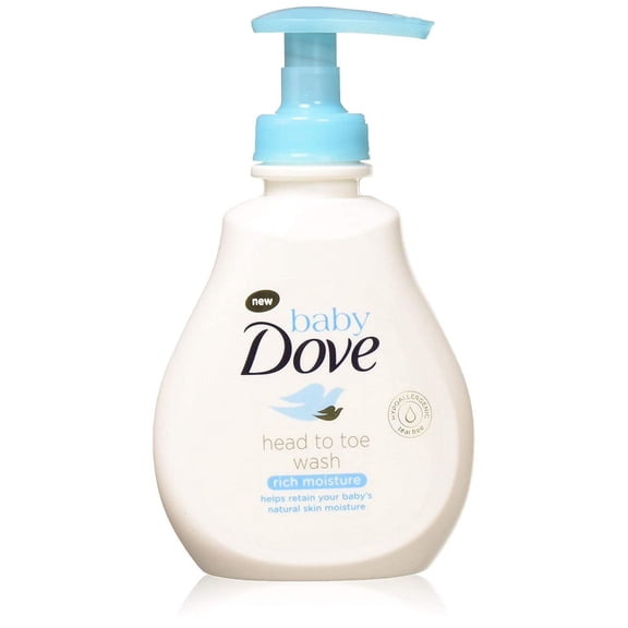 Baby Dove Head to Toe Wash, Rich Moisture, 6.76 Ounce Pack of 6