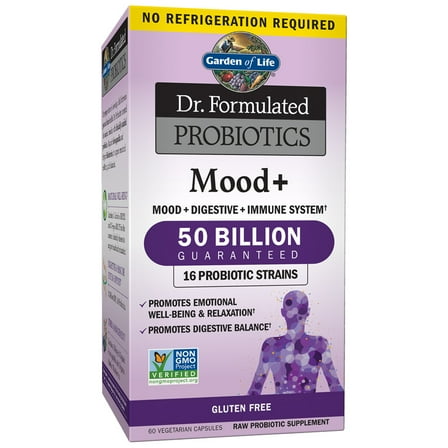 Garden of Life Dr. Formulated Probiotics Mood  Shelf Stable 60 Capsules