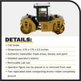 thumbnail image 4 of CAT Caterpillar CB-13 Tandem Vibratory Roller with Cab and Operator High Line Series 1/50 Diecast Model by Diecast Masters 85595, 4 of 8