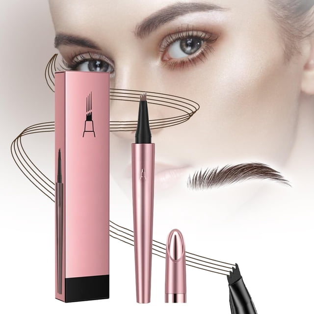 Lápiz para cejas 3D impermeable microblade marrón oscuro iekufes