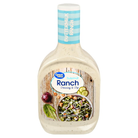 (2 Pack) Great Value Buttermilk Ranch Dressing, 36 (Best Store Bought Ranch Dressing)