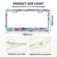 thumbnail image 3 of 2-Pack Aluminum License Plate Frame with 2 Holes for GM License Plate Cover with Free Screws Cute Pink Delicate Flowers, 3 of 8