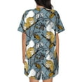 thumbnail image 6 of Fotbe Squirrel And Leaves Print Pajama Set for Women 2 Piece Loungewear Short Sleeve Tops and Shorts Set Soft Sleepwear-3X-Large, 6 of 7