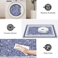thumbnail image 4 of TECHVIDA Bathroom Rugs,Non-Slip Ultra Soft Bath Mat,Soft Absorbent Bathroom Rug,Machine Washable,(18"x26", Dark Blue), 4 of 9