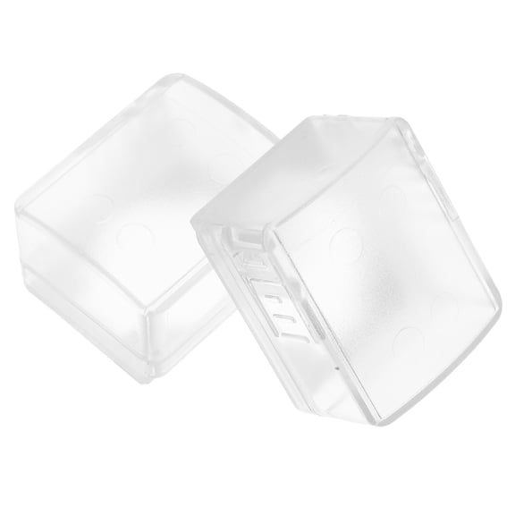 Minkissy 2Pcs Childproof Door Lock Cover Transparent Durable Plastic for Home Security and Anti Theft Use