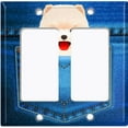 thumbnail image 6 of Metal Light Switch Plate Cover Cute Pomeranian Puppy Dog Pocket DOG003, 6 of 13