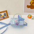 thumbnail image 5 of Girls Messenger Kids Pearl Shoulder Handbag Cute Lace Bow Crossbody Purse, 5 of 5
