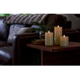 thumbnail image 7 of Wick to Flame Realistic Artificial Moving Flame Pillar Candle by Luminara - Moving Flame LED Battery Operated Lights - Unscented - Remote Ready - Remote Sold Separately - Ivory - 3.8" x 8.6", 7 of 7