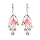 thumbnail image 2 of Pendientes para mujer, regalos para mujer, pendientes con colgante geométrico de diamantes de imitación en polvo blanco con piedra de ojo de gato y diamantes de imitación, pendientes con temperamento, 2 of 2