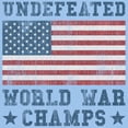 thumbnail image 3 of CafePress - Undefeated World War Champs Light T Shirt - Men's Classic Graphic T-Shirt, 3 of 4