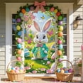 thumbnail image 4 of Easter Door Hanging Banner - Colorful Easter Eggs Bunny Design Polyester Door Decor 35x72 Inch, Multi-Use Spring Wall Table Cover for Easter Party, 4 of 5