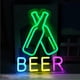 thumbnail image 1 of LED neón helado batido cerveza leche té linterna letrero tienda interior Wa, 1 of 2