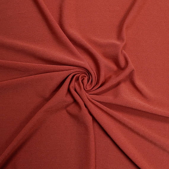 Brick 59" Doris Stretchy Crepe Knit Fabric by the Yard Style 703