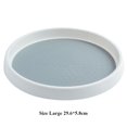 thumbnail image 3 of Estante de almacenamiento de especias con rotación de 360 ​​grados, bandeja giratoria, soporte para tarros de condimentos (gris L) Likrtyny Libre de BPA, 3 of 4