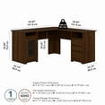 thumbnail image 6 of Bush Furniture Cabot 60" L Shaped Desk with Storage, Modern Walnut, 6 of 8