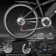 thumbnail image 3 of 2 Peak 1200W Peak Electric Bike for Adults,48V 10.5A Ebike 26*2.2"Electric Mountain Bicycle,65Miles&30Mph,All-Terrain Off-Road Ebike, Full Suspension /Disc Brake, UL2849,7-Speed, Free Lock 365Lbs, 3 of 9