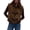 coffee, variant on Women's Faux Fur Hooded Vest, Sleeveless Toggle Button Winter Outerwear Jacket with Pockets
