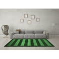 thumbnail image 3 of Ahgly Company Indoor Rectangle Abstract Emerald Green Modern Area Rugs, 2' x 4', 3 of 4