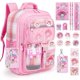 thumbnail image 1 of Bonita mochila de anime: mochila escolar para estudiantes con pines, porta credencial, papelería, tarjetas y un conjunto de bolsas de dibujos animados. Bonita mochila informal para portátil,, 1 of 7