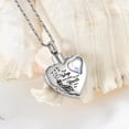 thumbnail image 3 of June Birthstone Heart with Feather Cremation Jewelry for Ashes Urn Necklace Lockets for Human Ashes Pet Ashes Holder, 3 of 5